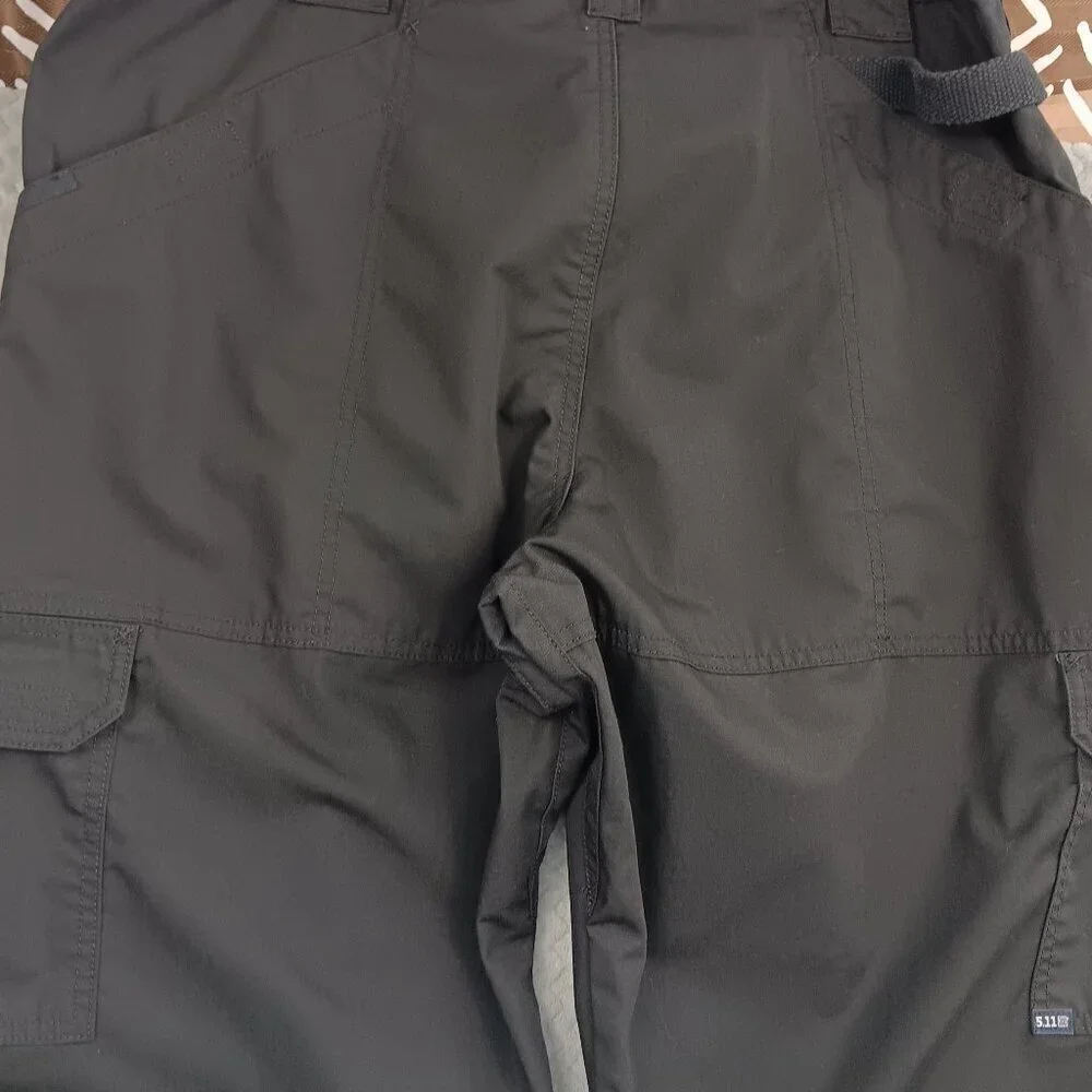 5.11 TACTICAL Pro Pants Men Lightweight Ripstop Cargo Work Pants Sz. 38x36 Black
